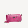 ANDEER | Clutch Croco Blush Pink/Silber VON VORNE