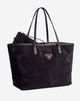 BERN | Shopper Wildleder classic schwarz/gold