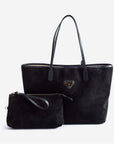 BERN | Shopper Wildleder classic schwarz/gold