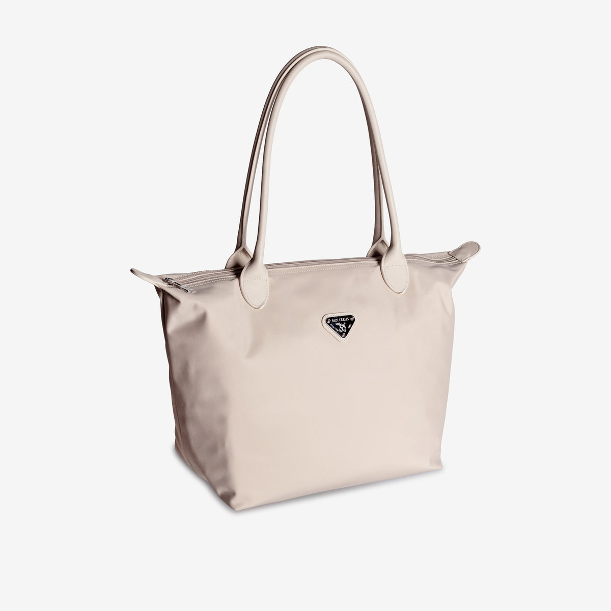INTERLAKEN | Shopper Nylon pearl weiss/silber - von der Seite