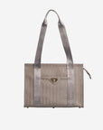 BERLIN | Sac bandoulière taupe gris/doré