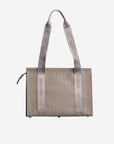 BERLIN | Sac bandoulière taupe gris/doré