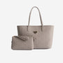 BERN | Shopper taupe grau/gold - frontal