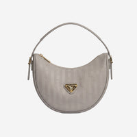 EMMEN | Borsa a spalla taupe/oro