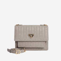 FEY | Sac à bandoulière taupe gris/doré