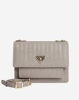 FEY | Umhängetasche taupe grau/gold