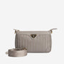 FLUMS | Borsa a tracolla taupe/oro
