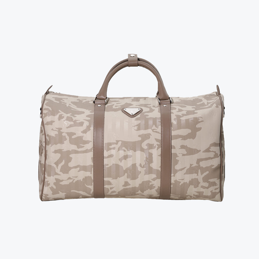 MADRID | Reisetasche camouflage beige/silber -frontal
