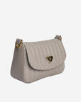 NOVILLE | Shoulder bag taupe grey/gold