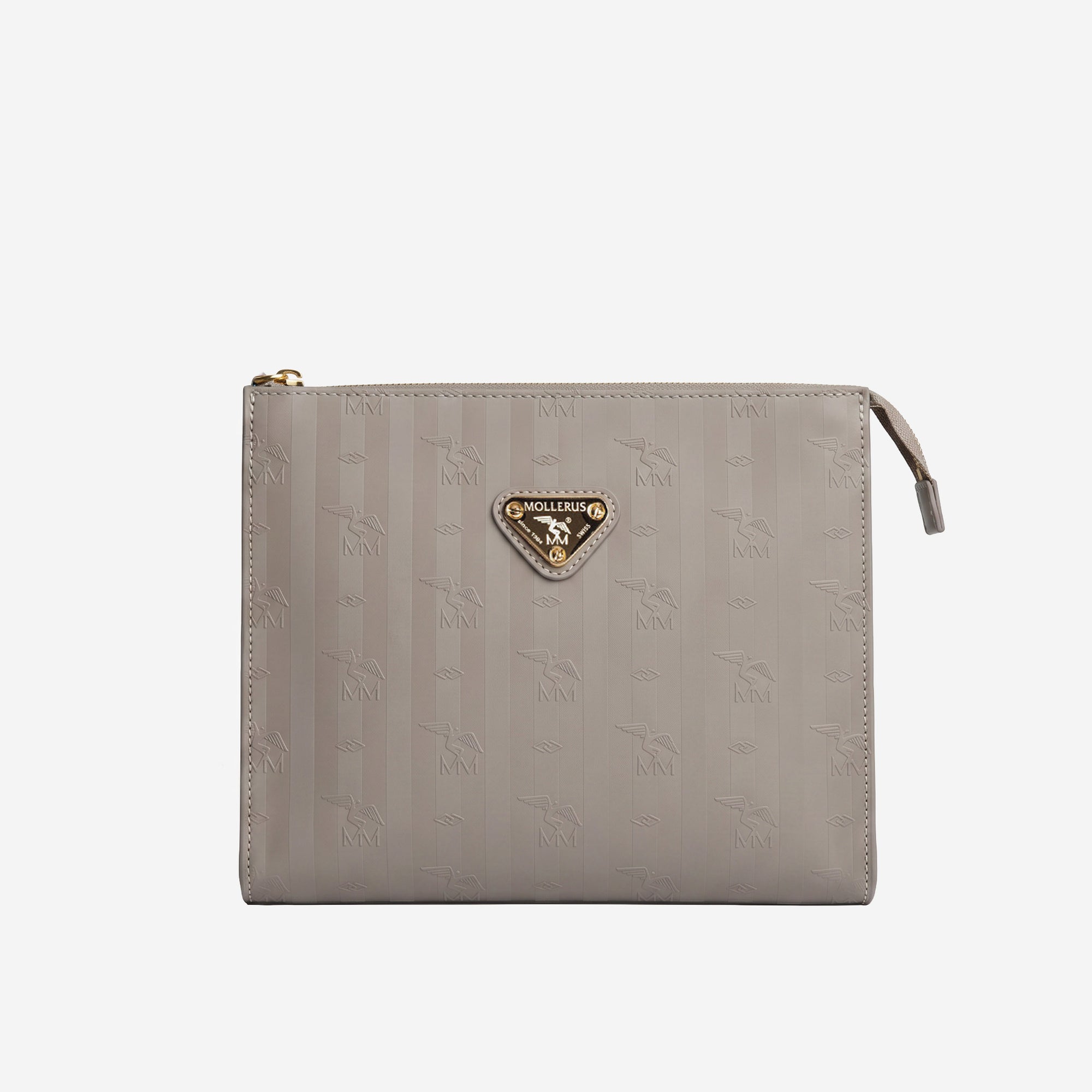REUTE | Necessaire taupe grau/gold - frontal