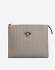 REUTE | Necessaire taupe grau/gold - frontal