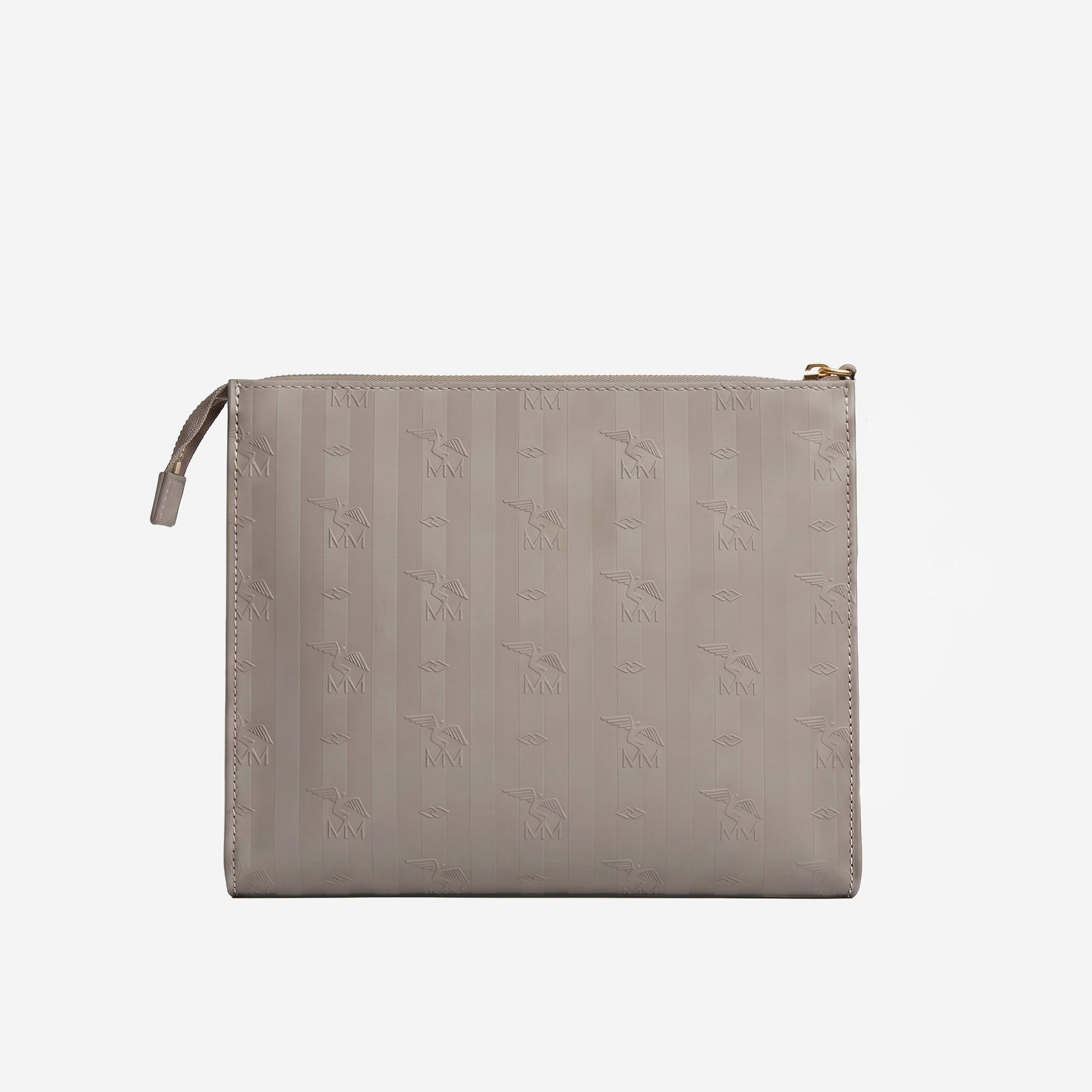 REUTE | Necessaire taupe grau/gold - von hinten 