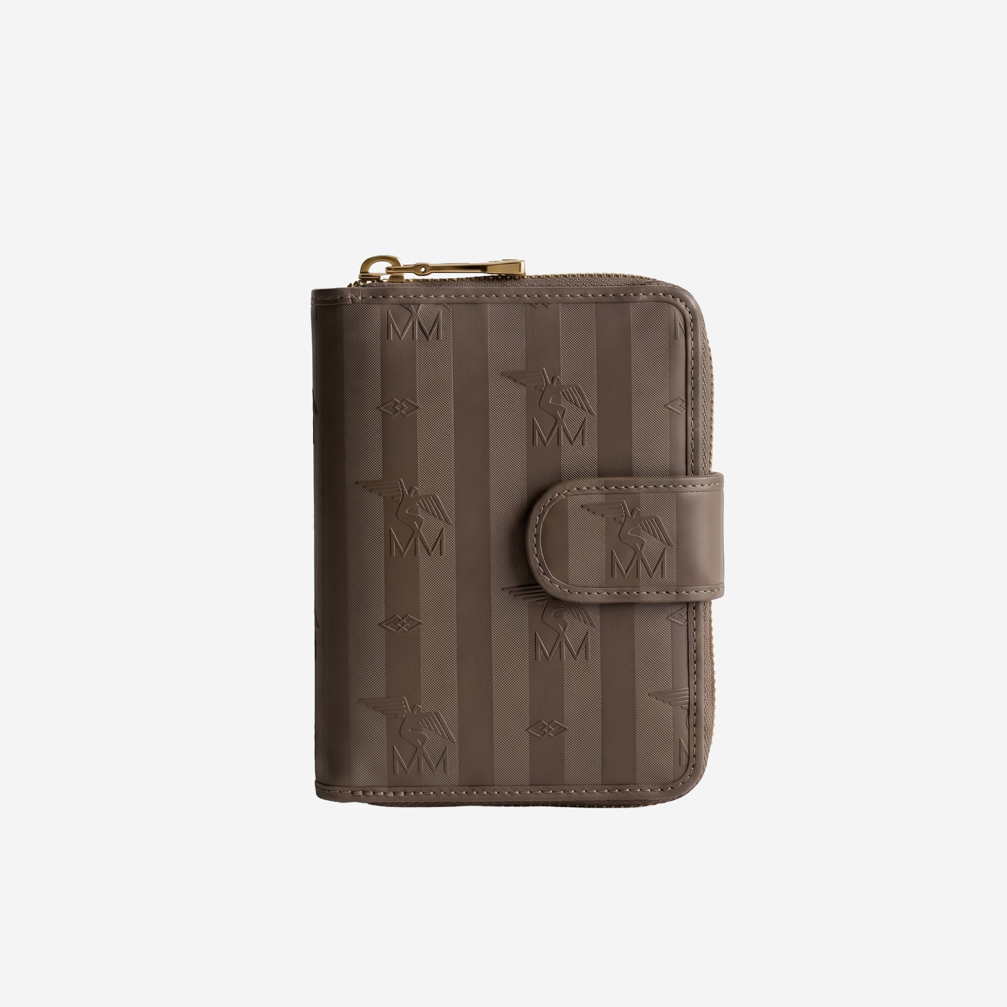 SAENTIS | Portemonnaie fango braun/gold - frontal