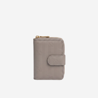 SAENTIS | Portefeuille gris taupe/or