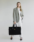 Seefeld | Reisetasche Nylon classic schwarz/gold - full body
