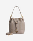 SION | Pouch bag taupe/gold