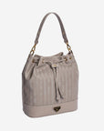 SION | Pouch bag taupe/gold