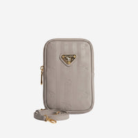 WILDHORN | mobile phone wallet taupe/gold