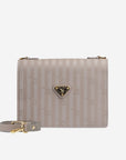 WIL | Umhängetasche taupe grau/gold