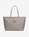 WINTERTHUR | Shopper mit Reissverschluss taupe grau/gold