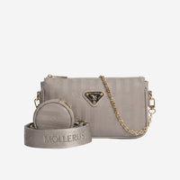 ZELL | Borsa a tracolla taupe/oro