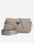 ZELL | Borsa a tracolla taupe/oro