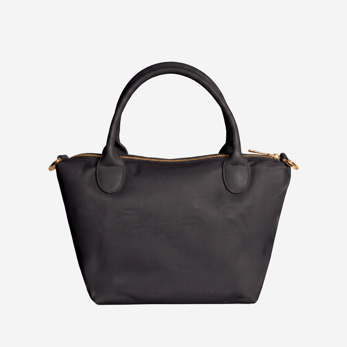WENGEN | Shopper Nylon classic schwarz/gold - von hinten 