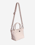 WENGEN | Shopper Nylon pearl weiss/silber - seitlich hängend