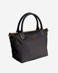 WENGEN | Shopper Nylon classic schwarz/gold - leicht seitlich 