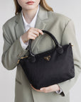 WENGEN | Shopper Nylon classic schwarz/gold - detail