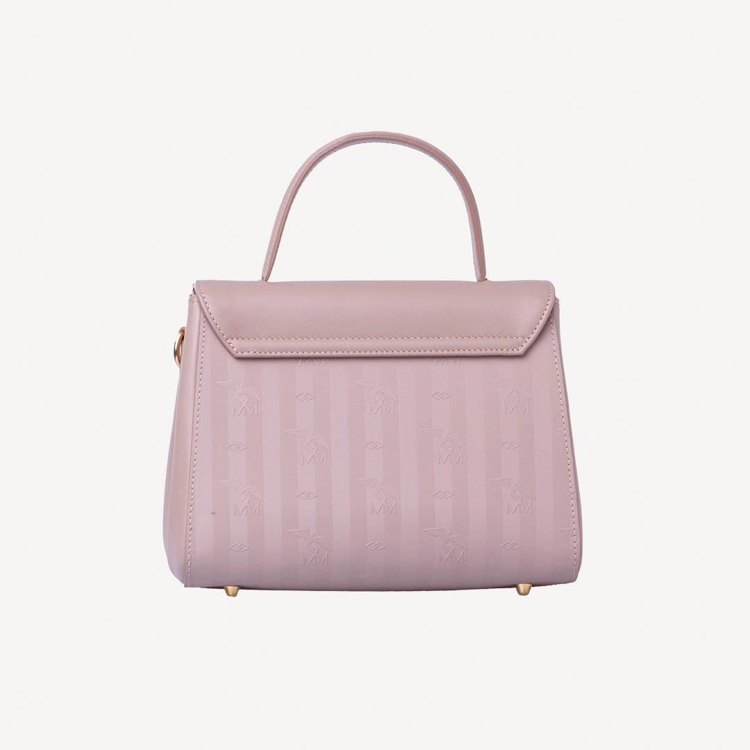 PRILLY | Handtasche rosé/gold - Rückseite