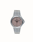 FIRST VAL ROSEG |  Armbanduhr Edelstahl Zifferblatt rosé - FRONTAL