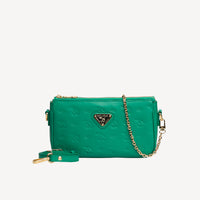 ZELL | Sac bandoulière Stampato vert menthe/or