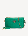 ZELL | Sac bandoulière Stampato vert menthe/or