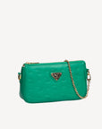 ZELL | Sac bandoulière Stampato vert menthe/or