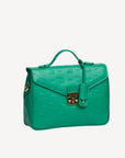 MARLY | Sac bandoulière Stampato vert menthe/doré
