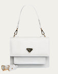 FEY | Sac bandoulière Croco Snow blanc/doré