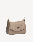 NOVILLE | Sac bandoulière taupe/doré
