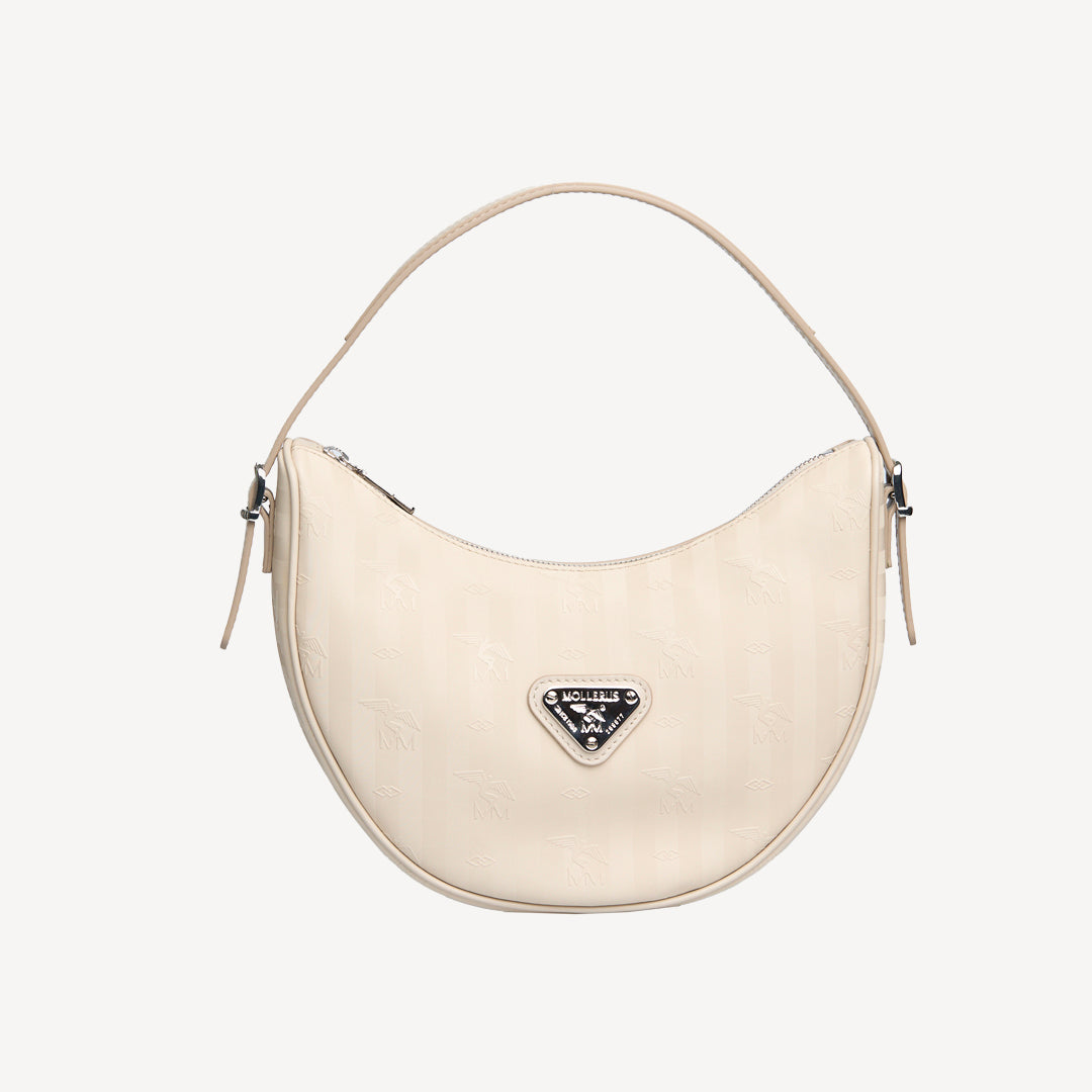 EMMEN | Shoulder bag pearl white/silver