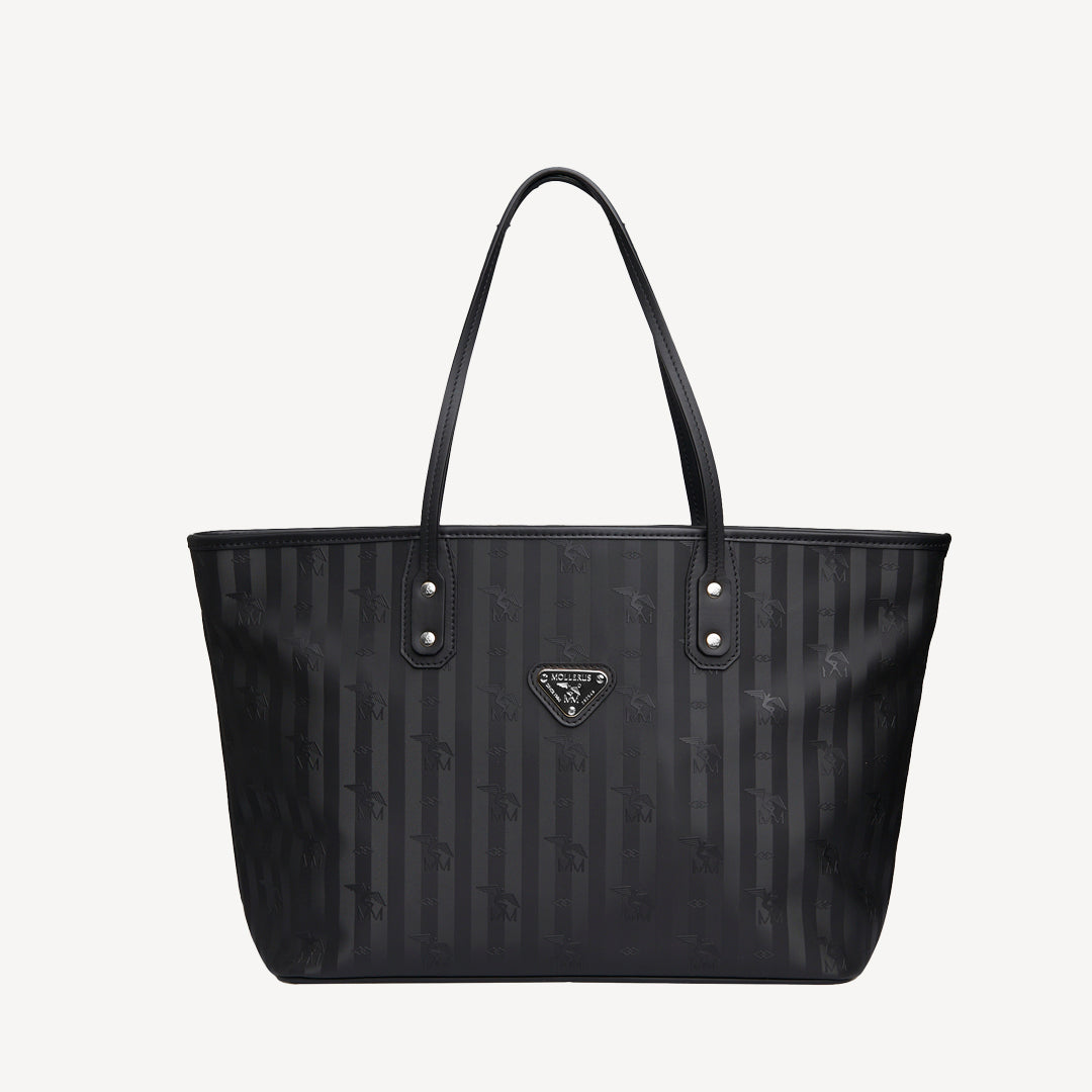 WINTERTHUR | Shopper mit Reissverschluss classic schwarz/silber