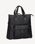 MANNO | Sac à dos classique noir/argent
