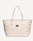 WINTERTHUR | Sac cabas zippé perle/argent