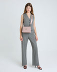 MELIDE | Umhängetasche soft rosé/silber - full body
