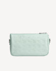 ZELL | Umhängetasche stampato aquamarine/silber - VON HINTEN