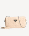 ZELL | Sac bandoulière Stampato beige vanille/argent