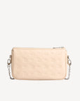 ZELL | Sac bandoulière Stampato beige vanille/argent