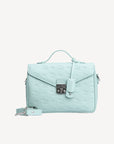 MARLY | Umhängetasche stampato aquamarine/silber - FRONTAL