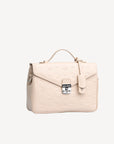 MARLY | Umhängetasche stampato vanilla beige/silber - SEITLICH