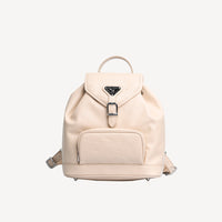 BRUGG | Backpack Stampato vanilla beige/silver