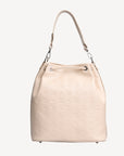 NYON | Pochette Stampato vanille beige/argent